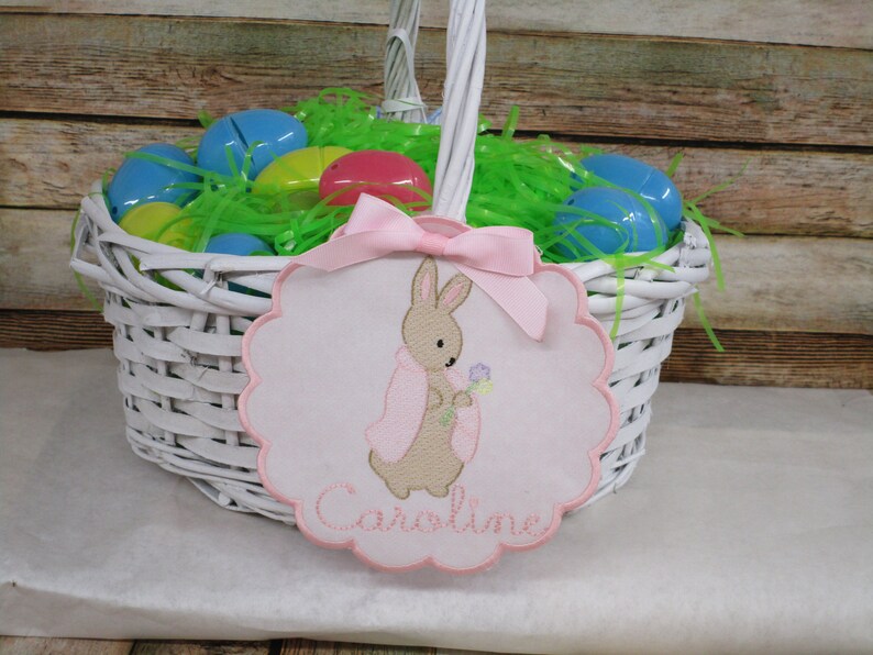 Easter Basket Name Tag Easter Basket Tag Basket Tag Personalized Easter Basket Tag Easter Bunny Tag Easter Decoration