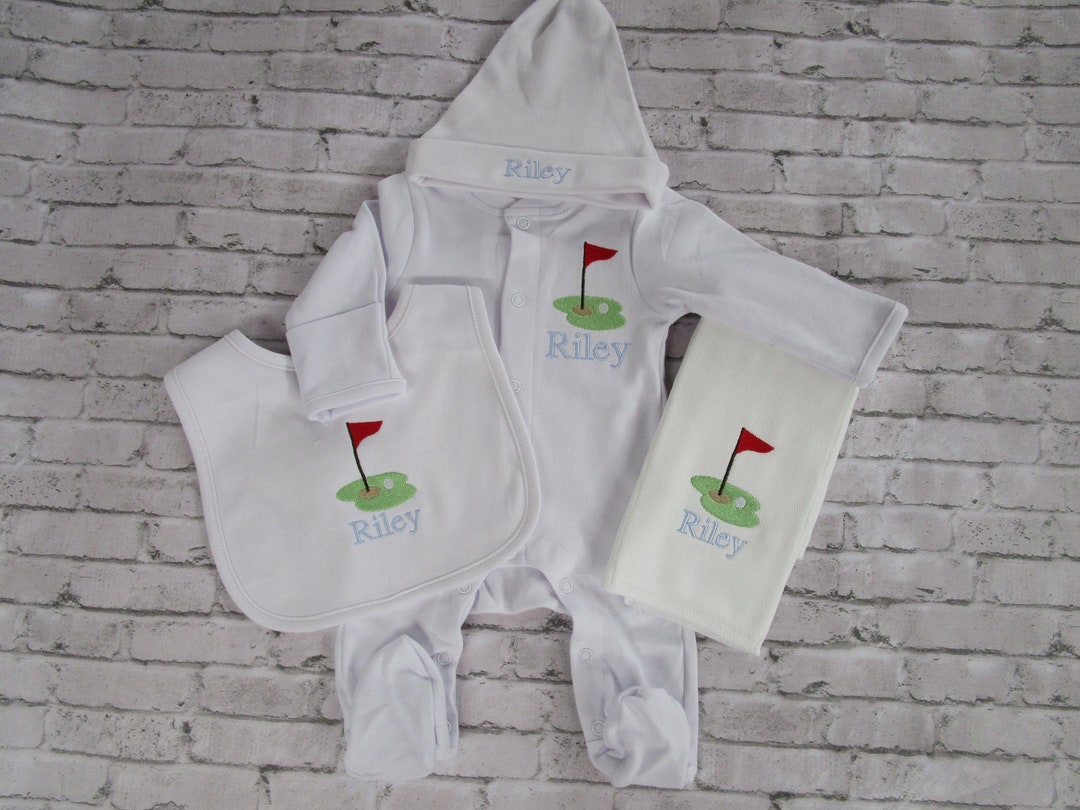 Personalized Newborn Boy Golf Coming Home Outfit/golf Newborn Romper