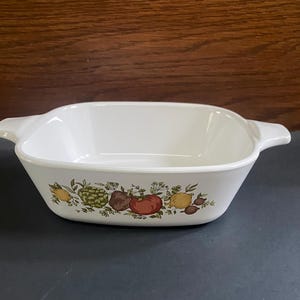 Vintage Corning Ware, Petite Casserole Baking Dish, Spice of Life Pattern