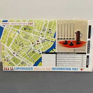 Vintage Guidebook Pamphlet for Copenhagen 1962
