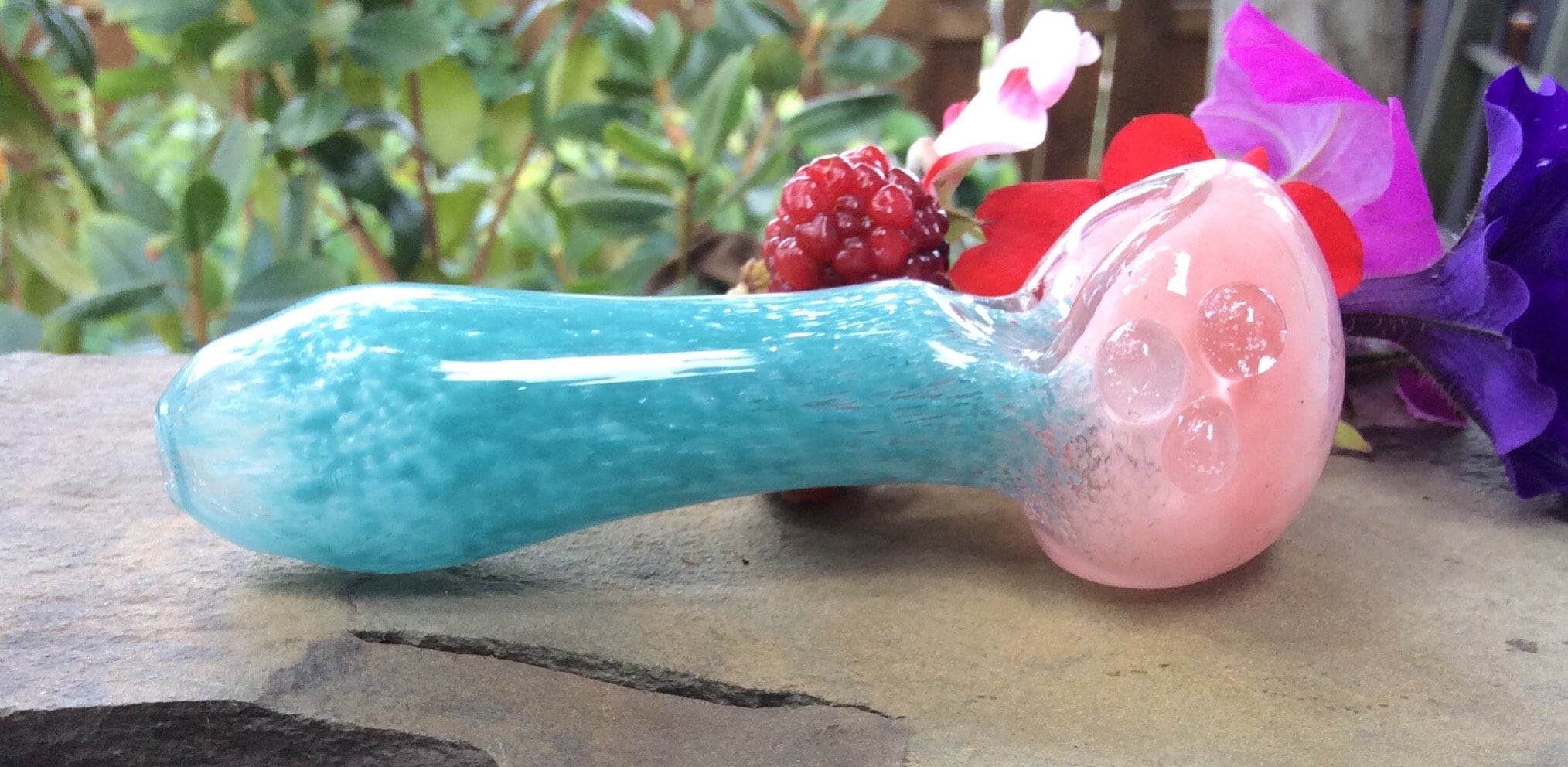 Cotton Candy glass pipe 45 inches girly pipe.boro glass Etsy