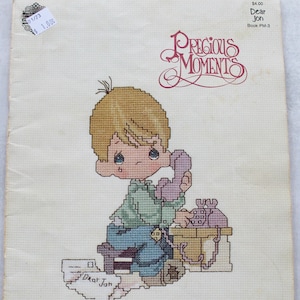 Counted Cross Stitch Pattern Book - Precious Moments - Dear Jon - Designs by Gloria and Pat - 1982