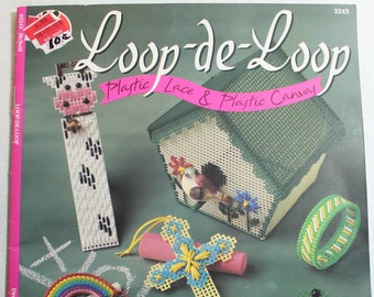 Plastic Canvas Pattern Book/Leaflet - Loop-de-loop - Plastic Lace and Plastic Canvas - by Delores Frantz, 3243