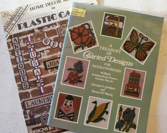 Plastic Canvas Patterns - A Treasure of Charted Designs for Needleworkers - Home Decor ABCs in Plastic Canvas