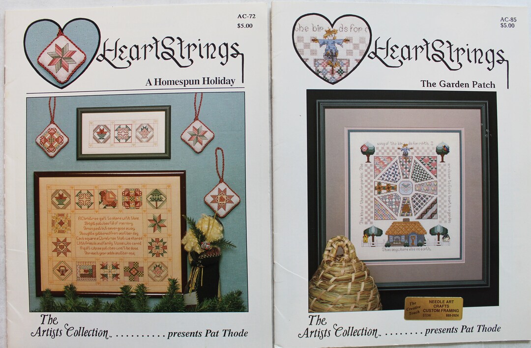 Counted Cross Stitch Patterns / Books / Leaflets Heartstrings the
