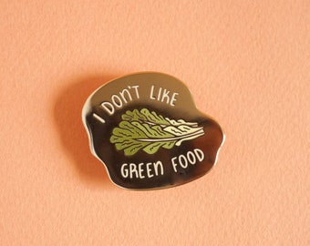Green Food Enamel Pin