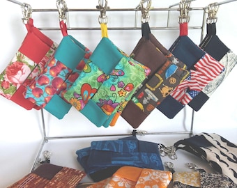 Color Choice Pocket Tissue Holder Keychain Lobster Clasp Purse Backpack Car