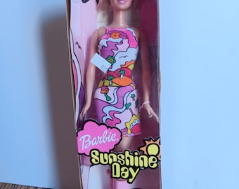 2001 Barbie Sunshine Day NIB Retro look Dress