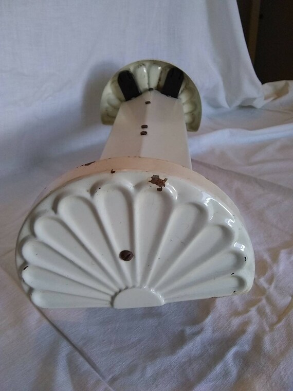 Art Deco Light Fixture Shell Fan Ends Fluorescent Bathroom Etsy