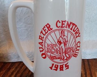 1985 Kohler Co Quarter Century Club Commemorative Beer Stein Sheboygan WI