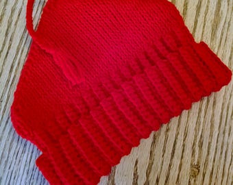 Hot Red Melt The Ice Hand Crocheted Hat