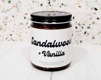 Sandalwood Vanilla candle, Wholesale Candles, Sandalwood Candle, Vanilla Candle, 9 ounce candle, 9 oz candle