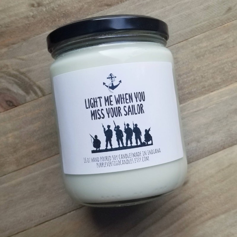 Navy Candle - Etsy