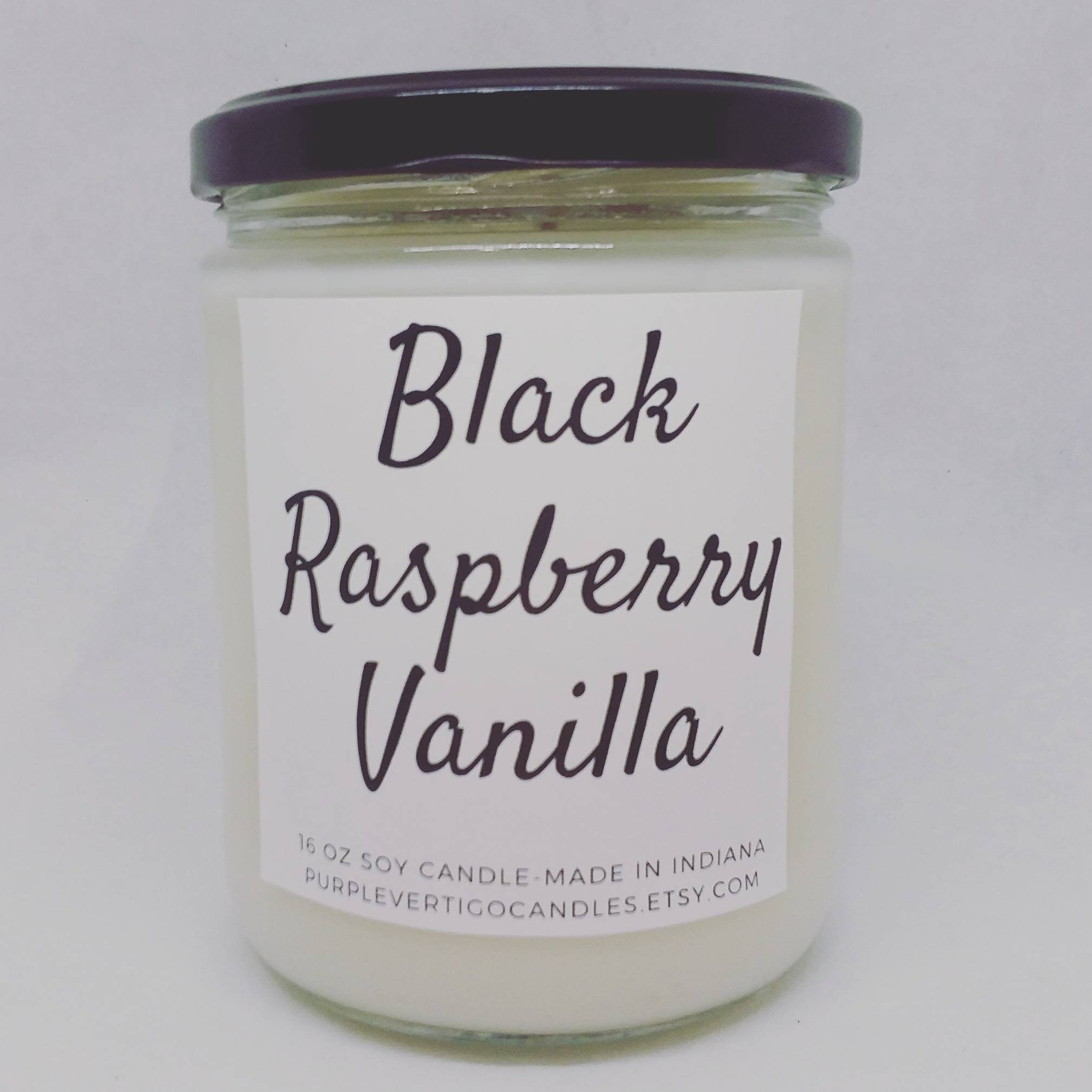 Black Raspberry Vanilla Candle Vanilla candle Black Etsy