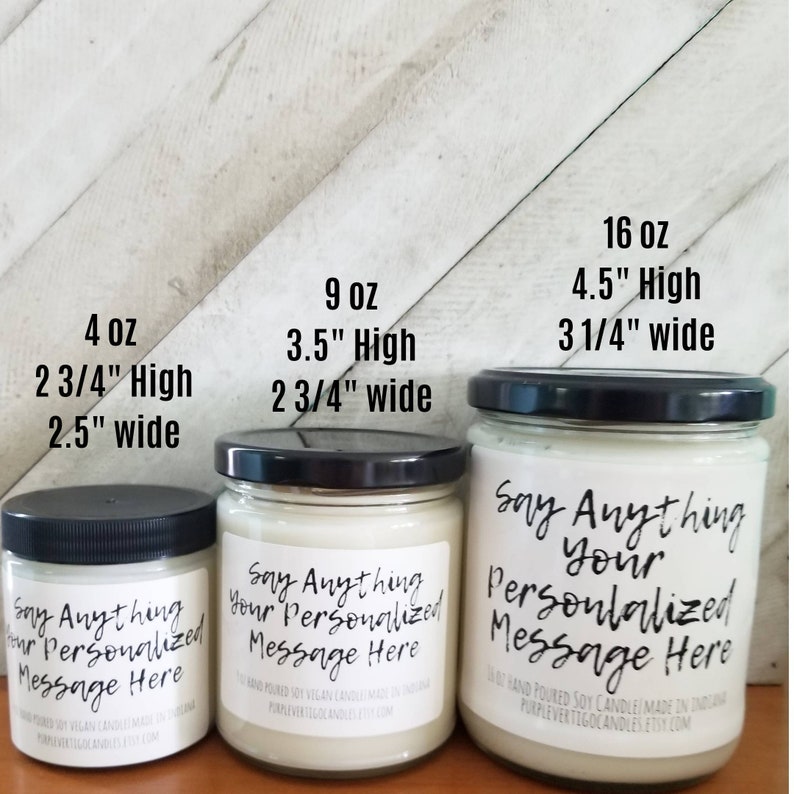 Design your own candle label custom candle personalized Etsy