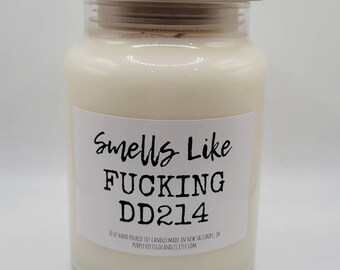 Military retirement gift, DD214, fucking DD214 Candle, military spouse,  air force gift,  coast guard, veteran, army, navy, marines, sailor