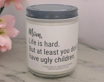 Funny Mother's day gift, mom candle, ugly children candle, funny gift for mom, Mother's day candle, mom gift, Mother's day candle from child