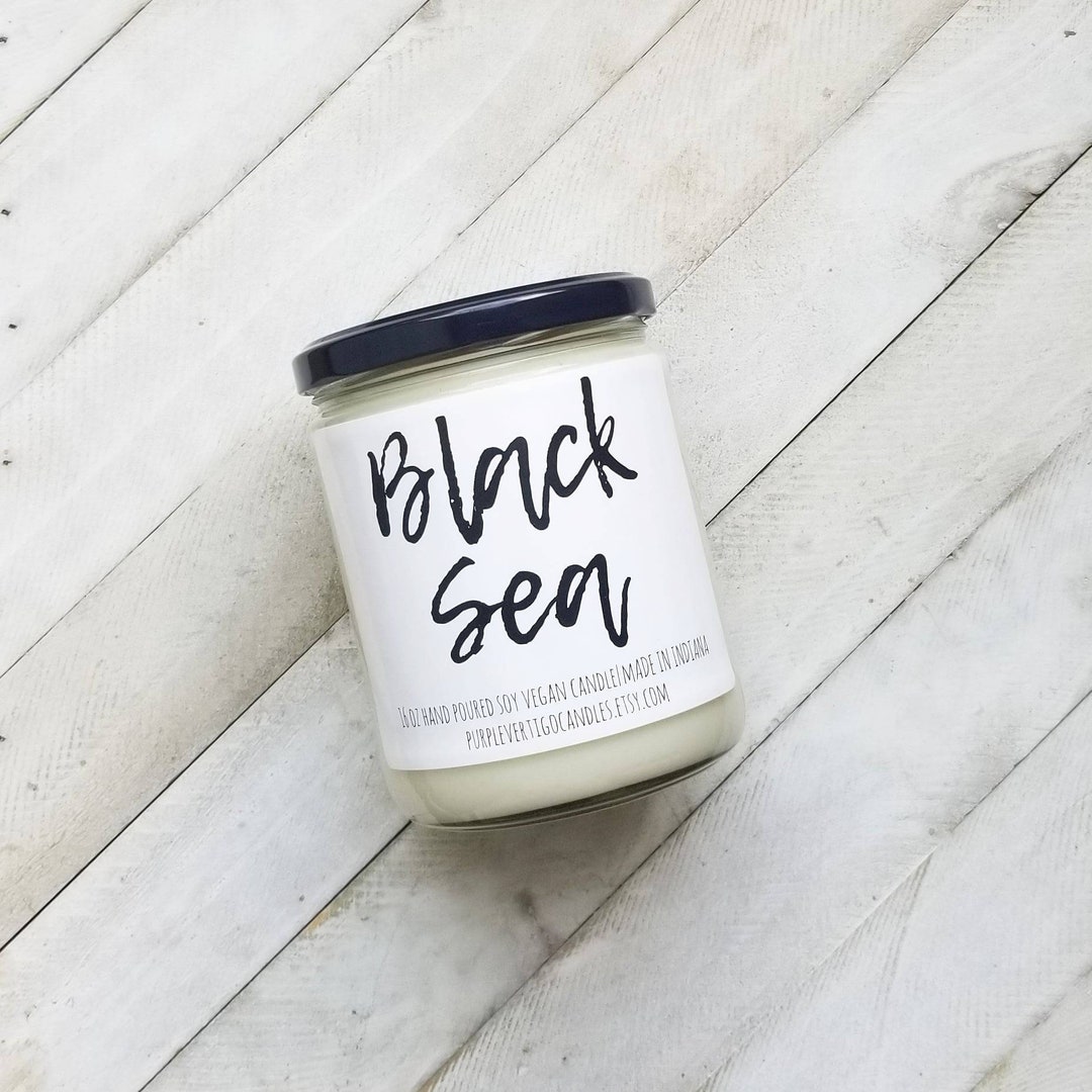 Black Sea Candle, Ocean Candle, Beach Decor, Wholesale Candles, Soy