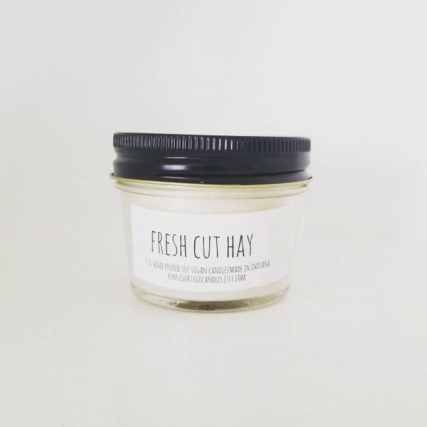 Fresh Cut Hay Candle Etsy