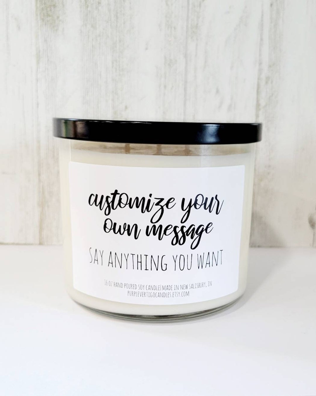 Design Your Own Candle Label, Custom Candle, Personalized Candle