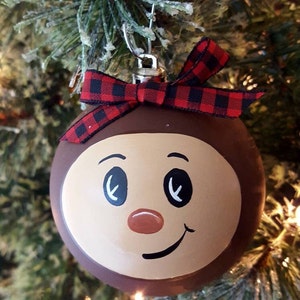 4” Ohio Buckeye Christmas Ornament, Large 4" ornament, Ohio Sports,  Christmas Tree Ornament, Sports,  Christmas ornament,