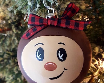 Ohio Buckeye Ornament: State Tree Decoration. Hand-Painted