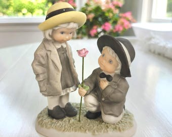 Enesco 1996 Figurine, "Be My One And Only"– Collectible Figurine, Kim Anderson, Vintage Anniversary, Wedding, Engagement, Love, Birthday,