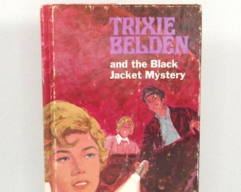 Vintage Trixie Belden by Kathryn Kenny - The Black Jacket Mystery Whitman Books, Larry Frederick "the Uglies" Hardcover Tween Fiction