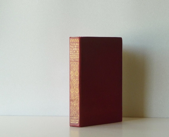 Antique Book Everyman S Library The Newcomes Etsy