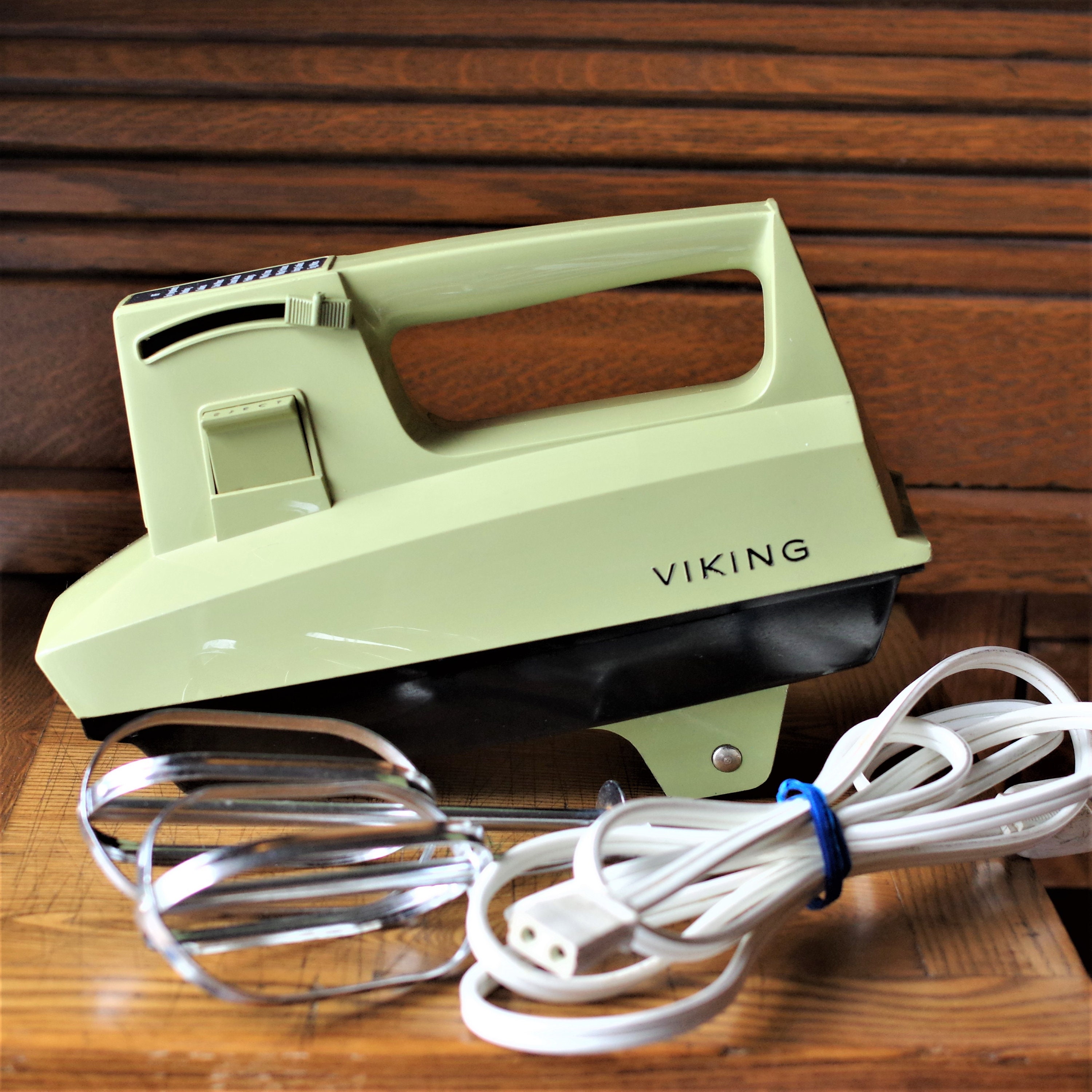 Vintage Viking Hand Mixer Avocado Green Working Electric Hand Mixer