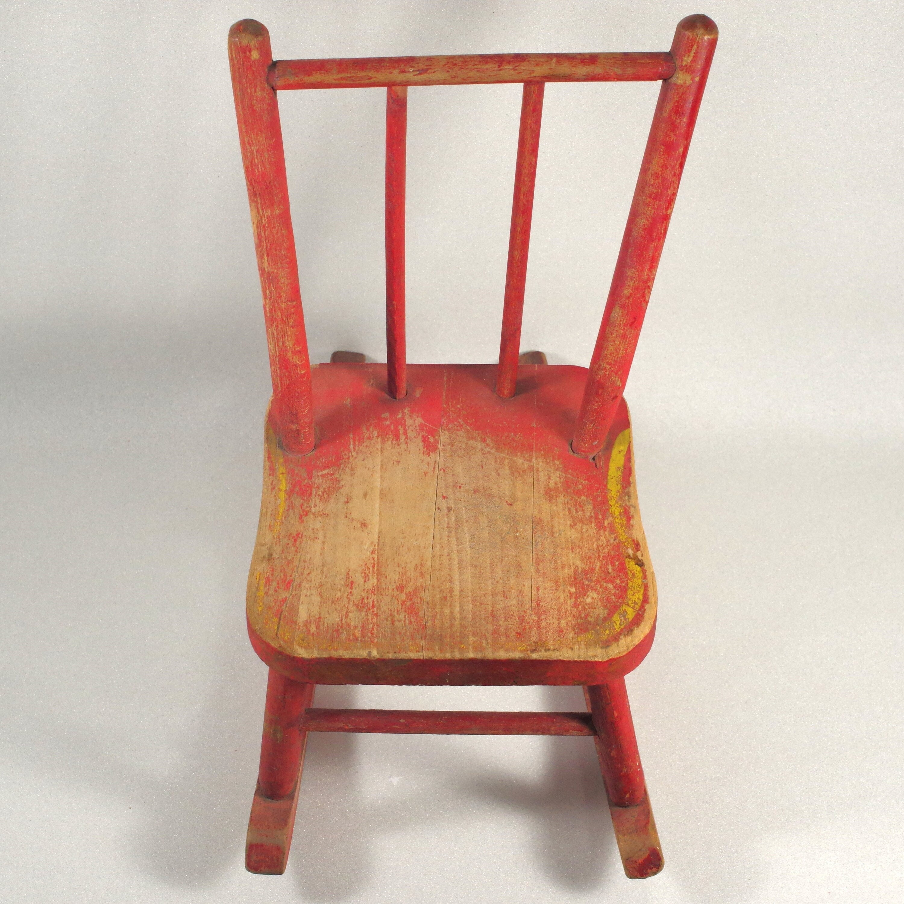 Red wood chair - Etsy 日本