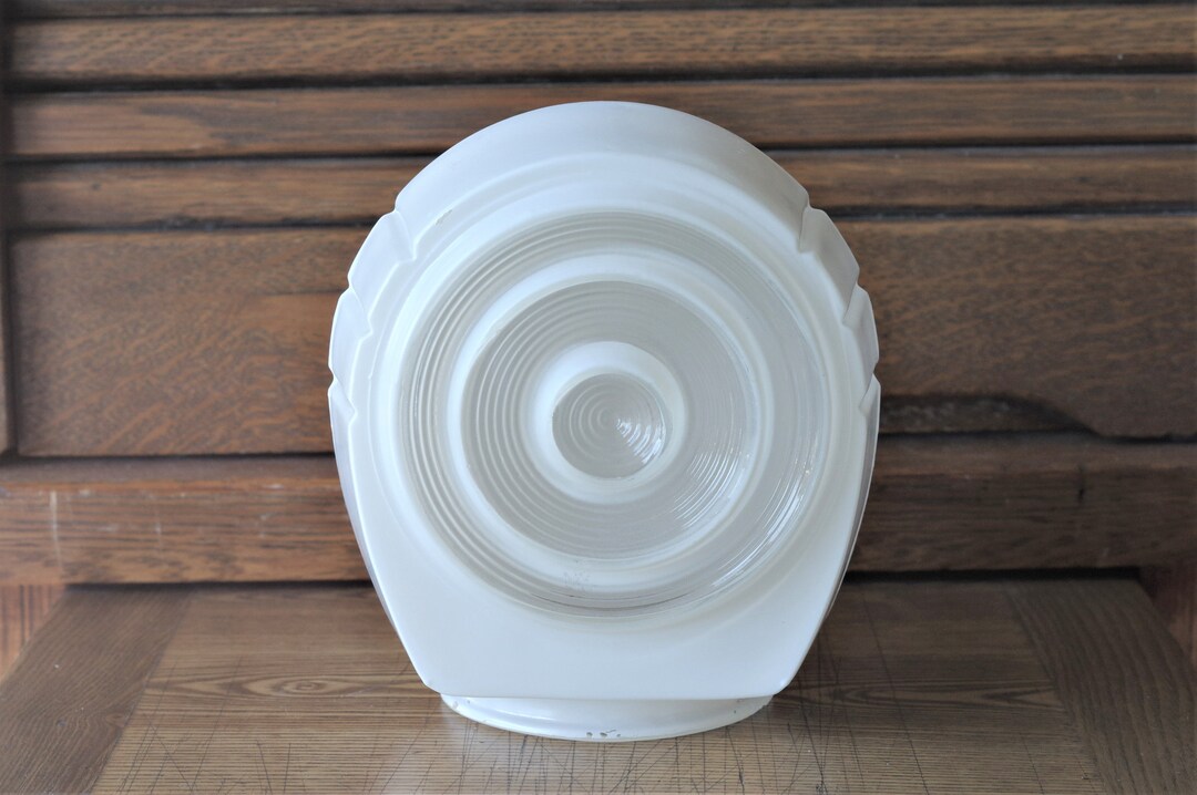 White and Clear Glass Light Cover, Round Glass Wall Sconce Lamp Shade
