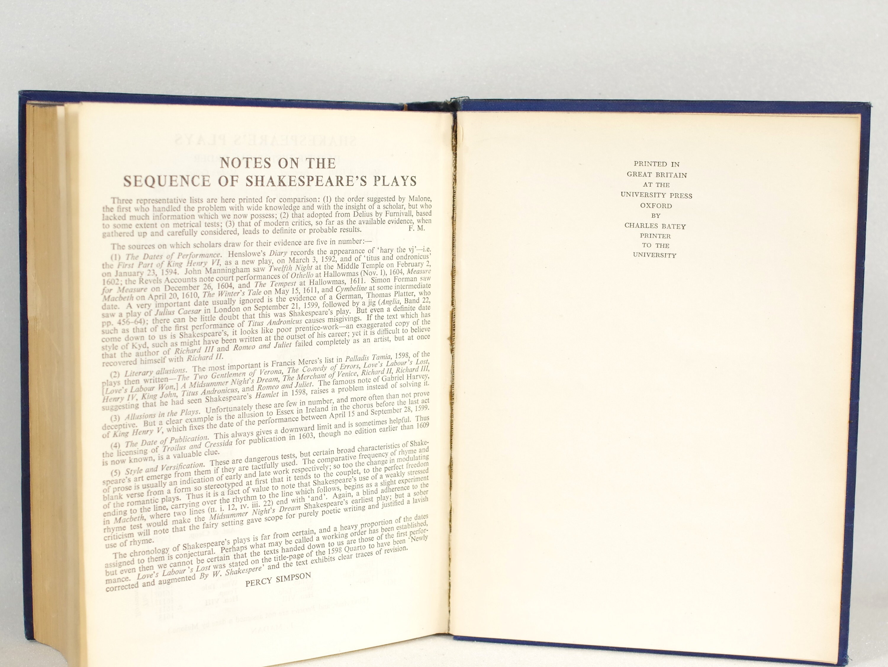 The Complete Works of William Shakespeare - Edited by W J Craig