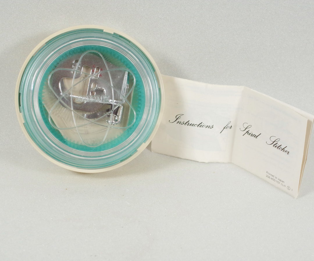 Vintage Janome Spiral Stitcher Sewing Machine Accessory Complete ...