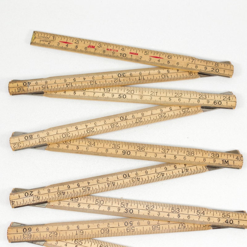 Folding Wood Ruler - Etsy
