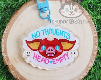 Head Empty Bokoblin Cute Acrylic Keychain BOTW Zelda Inspired Fan Art