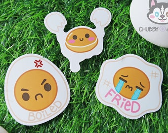 Egg Sticker Cute Breakfast Fried Egg Yolk