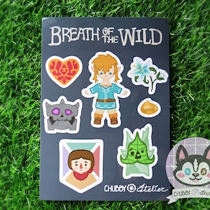 BOTW Sticker Sheet Zelda Korok Inspired Fan Art