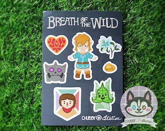 BOTW Sticker Sheet Zelda Korok Inspired Fan Art