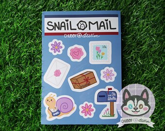 Snail Mail Letter Postman Cute Sticker Sheet