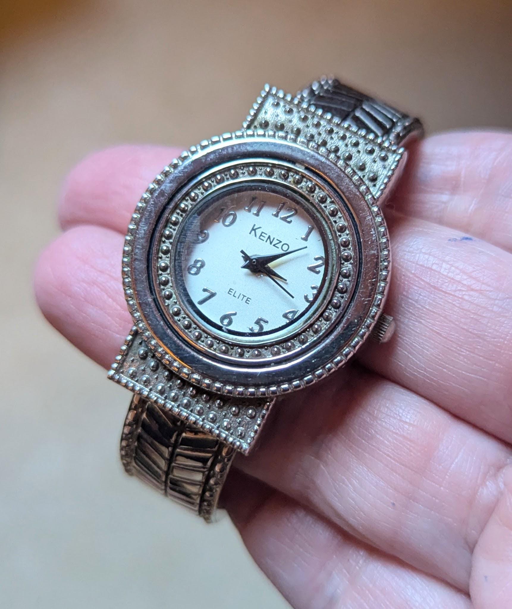 Cassant Vintage Quartz Bracelet Cuff Rhinestone Dress Watch Vintage Watch Rhinestone - Etsy main image 4