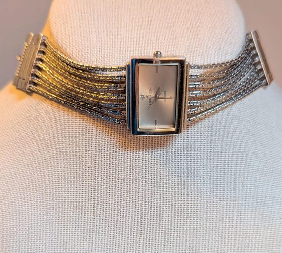 Vintage Anne Klein Watch Choker: Silver Tone Multi-strand  display picture 1