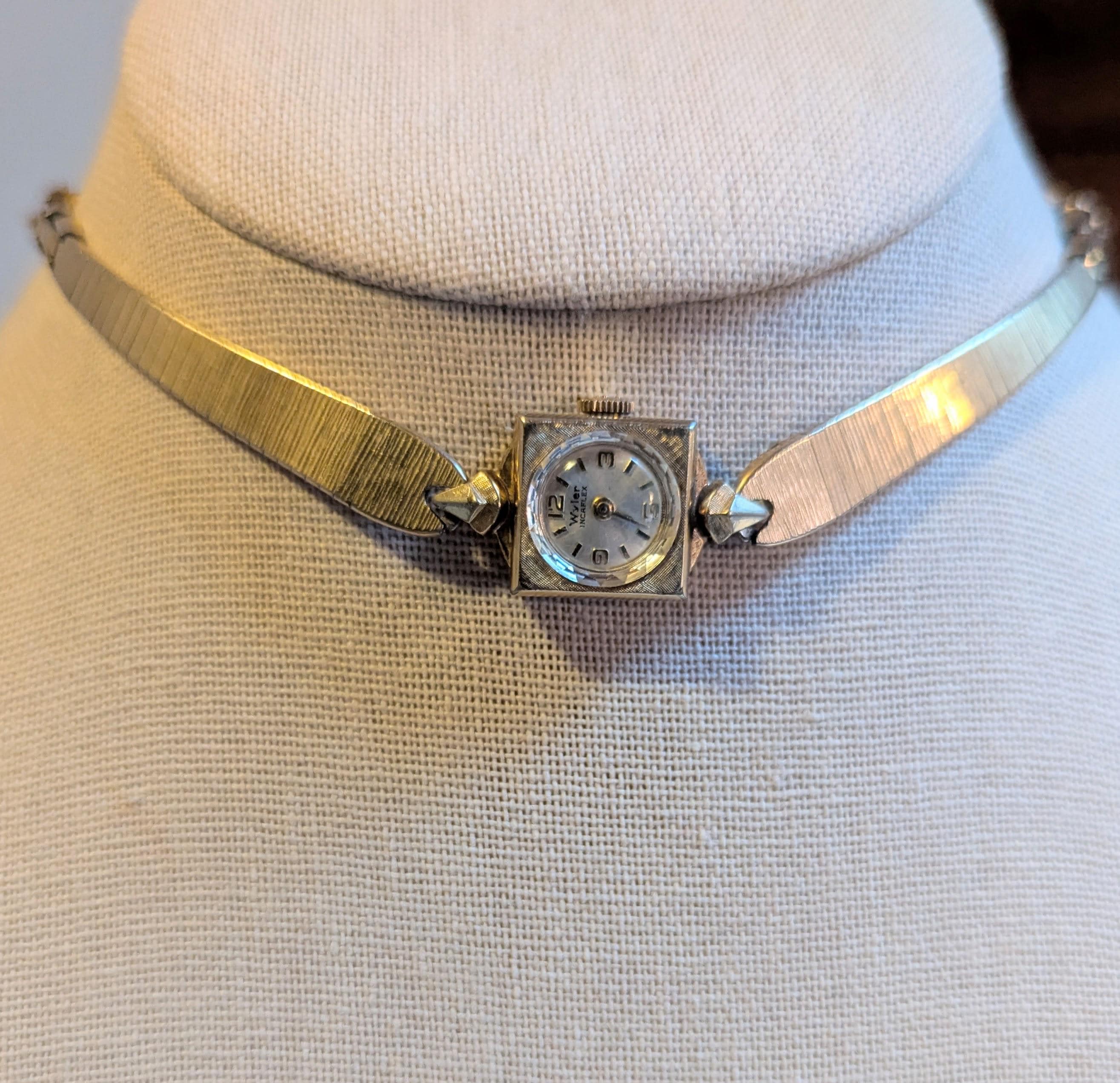 Montre Femme Jacques Ryter Vintage Watch 1980 Cuir PLAQ/OR Mode Classique Quartz