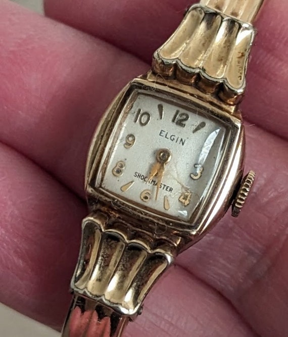 WORKING Vintage Elgin 10k Yellow Gold RGP Ladies … - image 2