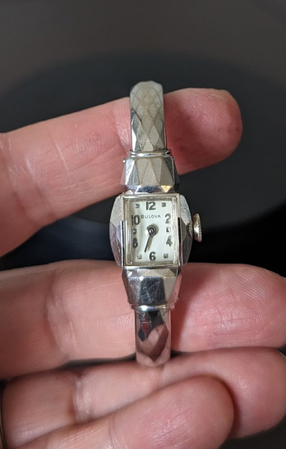 Vintage bulova watch cuff - Gem