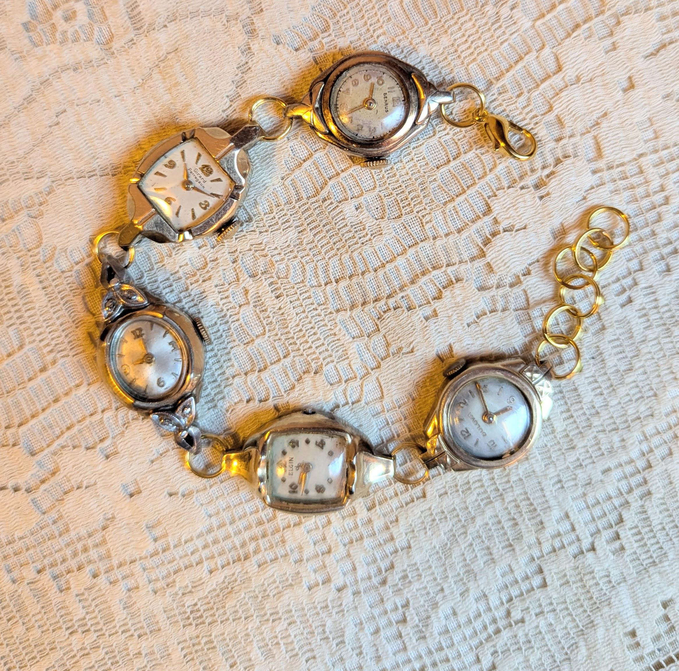 Vintage Belforte Ladies Watch, Gold Tone Dress Wristwatch