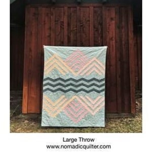 Little Three Creeks Quilt Pattern by Nomadic Quilter - Mountain Range Quilting Pattern