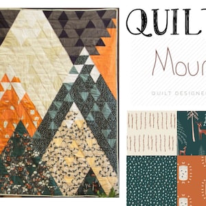 Mountains Quilt Kit, Campsite Fabric by Art Gallery Fabrics