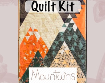 Mountains Quilt Kit, Campsite Fabric by Art Gallery Fabrics