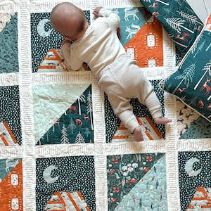 Moonlit Camp Quilt Kit from Campsite by Art Gallery Fabrics